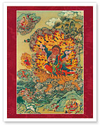 Padmasambhava as Dorje Drolo - Tantric Buddhist Mystic - Fine Art Prints & Posters