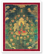 The 21 Taras - Green Tara of the Khadira Fragrant Forest - Fine Art Prints & Posters