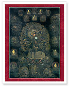 Mahakali and Mahakala (Great Black One) - Buddhist Tantric Deities - Fine Art Prints & Posters