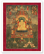 Buddha Shakyamuni in the Mahabodhi Temple - Fine Art Prints & Posters