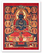 The Primordial Buddha Vajradhara - Tibet, 15th Century - Fine Art Prints & Posters