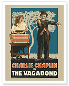 Charlie Chaplin in the Vagabond - Mutual Chaplin Specials - c. 1916 - Fine Art Prints & Posters