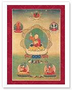 Yuthok Yontan Gonpo the Younger - Tibetan Doctor (Four Medical Tantras) - Fine Art Prints & Posters