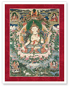 Manjushri - Gentle Glory - Bodhisattva of Wisdom - Fine Art Prints & Posters
