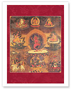 Vajrayogini - Buddhist Tantric Deity in Dancing Posture - Fine Art Prints & Posters