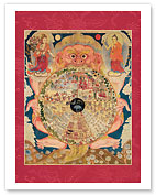 The Wheel of Existance (Bhavacakra) - Fine Art Prints & Posters