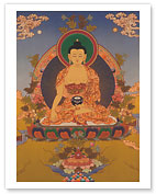 Shakyamuni Buddha in Bhumisparsha Mudra (Touching the Earth) - Fine Art Prints & Posters