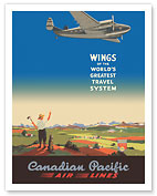 Wings of the World's Greatest Travel System - Canadian Pacific Air Lines - c. 1943 - Fine Art Prints & Posters