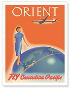 Orient - Fly Canadian Pacific Air Lines - c. 1956 - Fine Art Prints & Posters