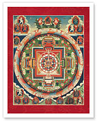 The 62 Deity Mandala of Chakrasamvara - Tibet, 19th Century - Fine Art Prints & Posters