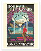 Holidays In Canada - Canadian Rockies - Canadian Pacific Railway - c. 1930 - Fine Art Prints & Posters