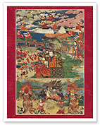 Arhat Abheda - Original Disciple of Buddha - c. 1800's - Fine Art Prints & Posters