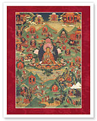 Prayer to Padmasambhava - Buddhist Tantric Master - Fine Art Prints & Posters