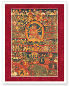 Chemchog Heruka with Consort - Buddhist Tantric Deity - Giclée Art Prints & Posters