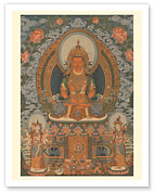 Amitayus (Amitabha) - Buddha of Limitless Life - Fine Art Prints & Posters