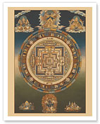 Mandala of Kalachakra (Cycle of Time) - Fine Art Prints & Posters