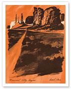 Monument Valley, Arizona - Sandstone Buttes - c. 1968 - Fine Art Prints & Posters