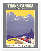Trans-Canada Limited - Canadian Pacific Railway - c. 1925 - Giclée Art Prints & Posters