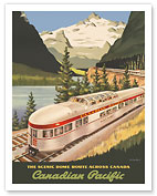 Canada - Scenic Dome Route - Canadian Pacific Railway - c. 1955 - Giclée Art Prints & Posters