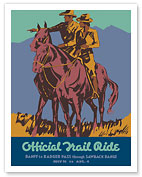 Banff to Badger Pass Trail Ride - Canadian Pacific Railway - c. 1935 - Fine Art Prints & Posters