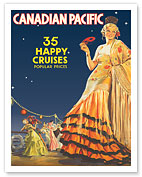 35 Happy Cruises - Canadian Pacific - c. 1935 - Fine Art Prints & Posters