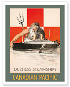Duchess Steamships - Canadian Pacific - Neptune - c. 1929 - Fine Art Prints & Posters