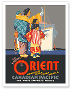 Go Empress to the Orient - Honolulu, Japan, China - Canadian Pacific - c. 1934 - Fine Art Prints & Posters