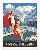 Chateau Lake Louise - Canadian Rockies - Canadian Pacific Hotel - c. 1938 - Fine Art Prints & Posters