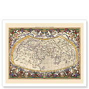 Map of the Ancient World - Based on Claudius Ptolemy’s Writing - c. 1578 - Fine Art Prints & Posters