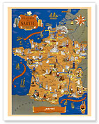 Sartel Spinning Mills (Filatures du Sartel) throughout France - c. 1955 - Fine Art Prints & Posters