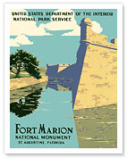 Fort Marion National Monument - St. Augustine, Florida - c. 1938 - Fine Art Prints & Posters