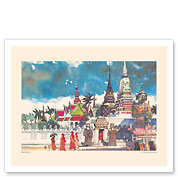 Bangkok - The Grand Palace - Pan American World Airways - Fine Art Prints & Posters