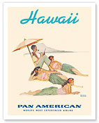 Hawaii - Hula Dancers - Pan American World Airways - c. 1956 - Fine Art Prints & Posters