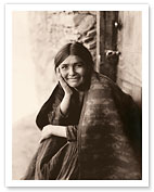 Navaho Woman - The North American Indians - c. 1904 - Giclée Art Prints & Posters