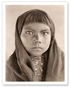 Qahatika Child - The North American Indians - c. 1907 - Fine Art Prints & Posters