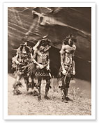 Yeibichai War Gods - Navajo Ceremony - The North American Indians - c. 1904 - Fine Art Prints & Posters