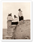 Three Hopi Women, New Mexico - The North American Indians - c. 1906 - Giclée Art Prints & Posters