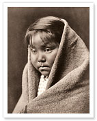 A Child of the Desert - Navajo Tribe - The North American Indians - c. 1904 - Fine Art Prints & Posters