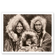Eskimo Family - Noatak, Alaska - The North American Indians - c. 1929 - Giclée Art Prints & Posters