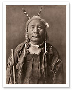 Eagle Child - Atsina Native Man - North American Indian - c. 1908 - Giclée Art Prints & Posters