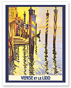 Venice Lagoon and The Lido Beach - c. 1920's - Fine Art Prints & Posters