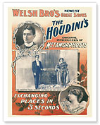 The Houdini’s - Harry and Beatrice Houdini - Welsh Brothers Circus - c. 1894 - Fine Art Prints & Posters