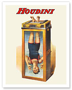 Harry Houdini - Water Torture Cell - c. 1913 - Fine Art Prints & Posters