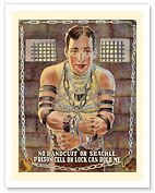 Escape Artist - No Handcuff Or Prison Cell Can Hold Me - c. 1932 - Fine Art Prints & Posters