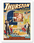 Howard Thurston, The Great Magician - The Phantom Piano - c. 1911 - Fine Art Prints & Posters