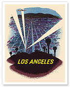 Los Angeles, California - Hollywood Lights - c. 1948 - Fine Art Prints & Posters