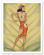 Graceful Dancer, Hawaiian Hula Dancer - Fine Art Prints & Posters