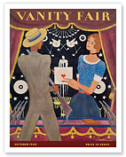 Vanity Fair - Magazine Cover October, 1930 - Carnival Shooting Gallery - Fine Art Prints & Posters