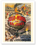 Around the World in 80 Days (Le Tour du Monde en 80 Jours) - Jules Verne - Théâtre du Châtelet - c. 1874 - Fine Art Prints & Posters