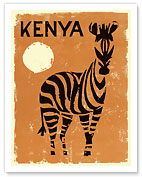 Kenya, Africa - Zebra - Fine Art Prints & Posters